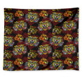 Red Tiger Tattoo Pattern Print Tapestry