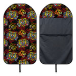 Red Tiger Tattoo Pattern Print Waterproof Car Seat Cover