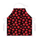 Red Tomato Pattern Print Adjustable Apron