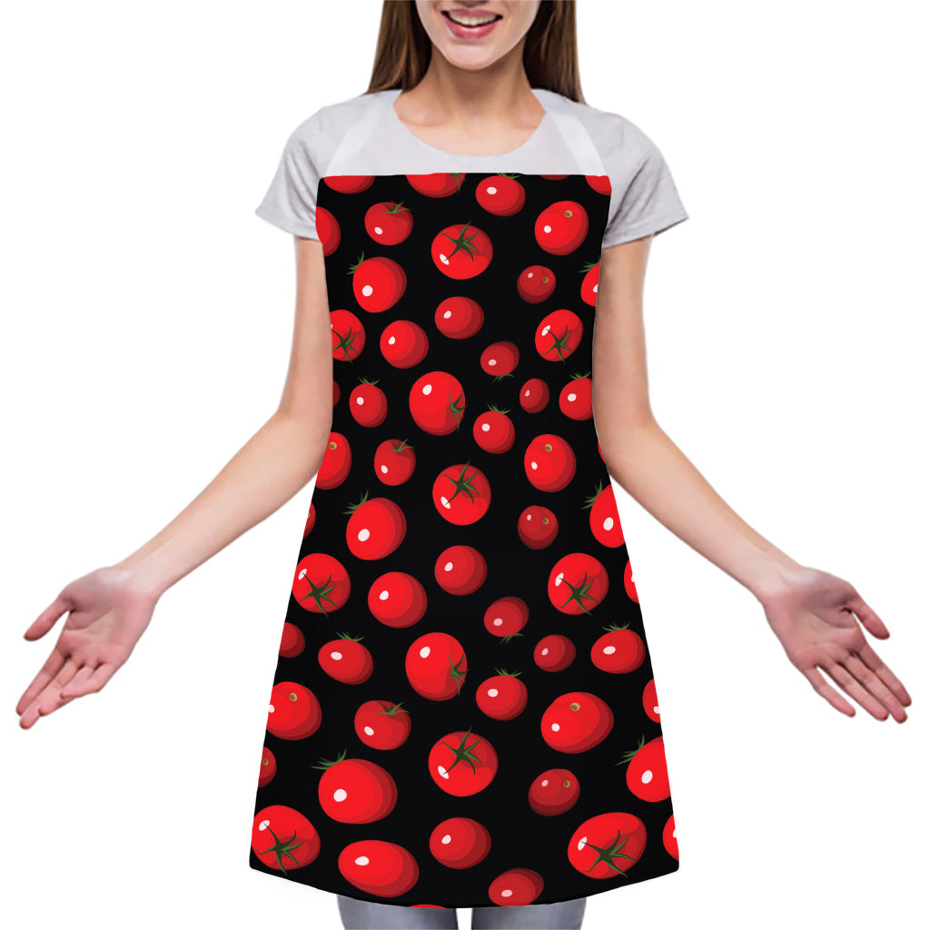 Red Tomato Pattern Print Adjustable Apron