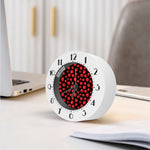 Red Tomato Pattern Print Alarm Clock