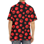 Red Tomato Pattern Print Aloha Shirt