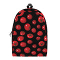 Red Tomato Pattern Print School Backpack