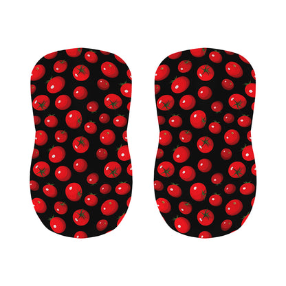Red Tomato Pattern Print Bar Stool Covers