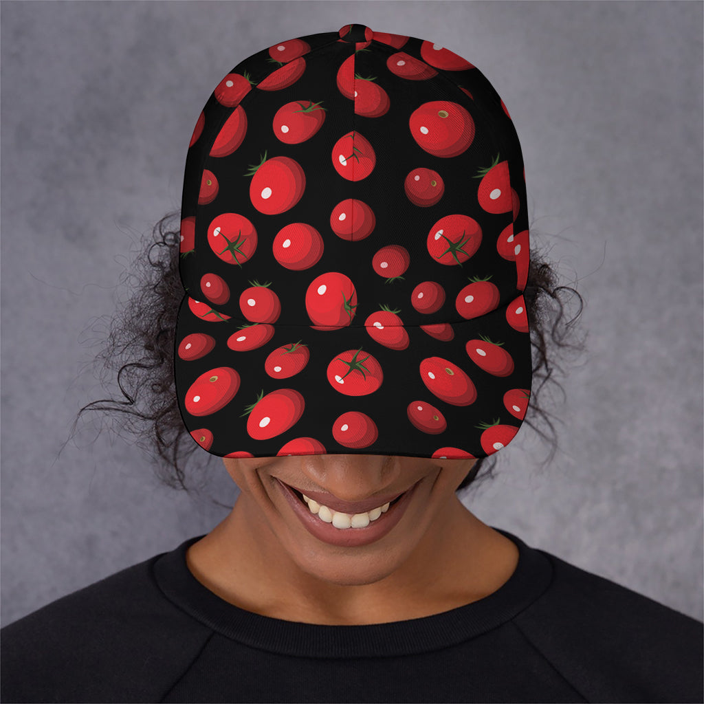 Red Tomato Pattern Print Baseball Cap