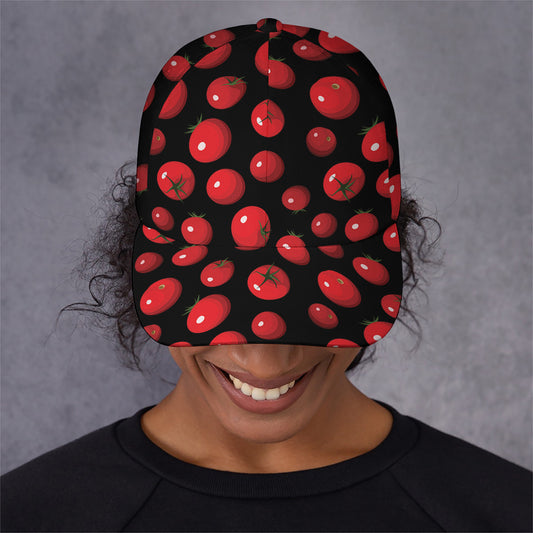 Red Tomato Pattern Print Baseball Cap
