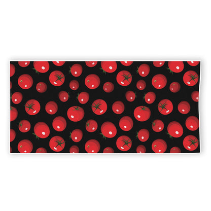 Red Tomato Pattern Print Beach Towel