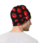 Red Tomato Pattern Print Beanie