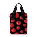 Red Tomato Pattern Print Bible Tote Bag