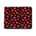 Red Tomato Pattern Print Bifold Wallet