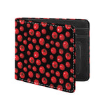 Red Tomato Pattern Print Bifold Wallet