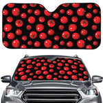 Red Tomato Pattern Print Car Windshield Sun Shade