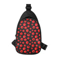 Red Tomato Pattern Print Sling Bag