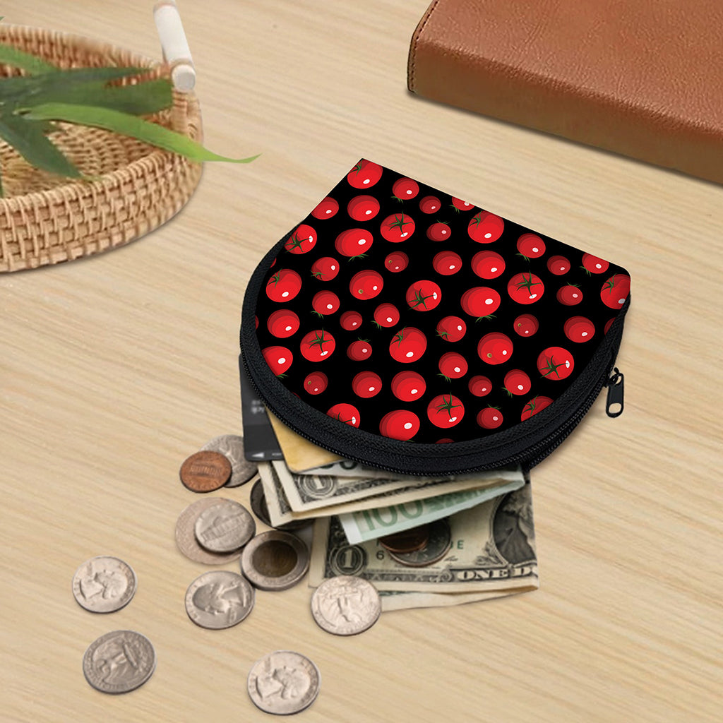 Red Tomato Pattern Print Coin Purse