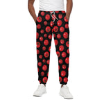 Red Tomato Pattern Print Cotton Pants