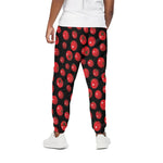 Red Tomato Pattern Print Cotton Pants
