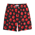 Red Tomato Pattern Print Cotton Shorts