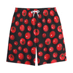 Red Tomato Pattern Print Cotton Shorts