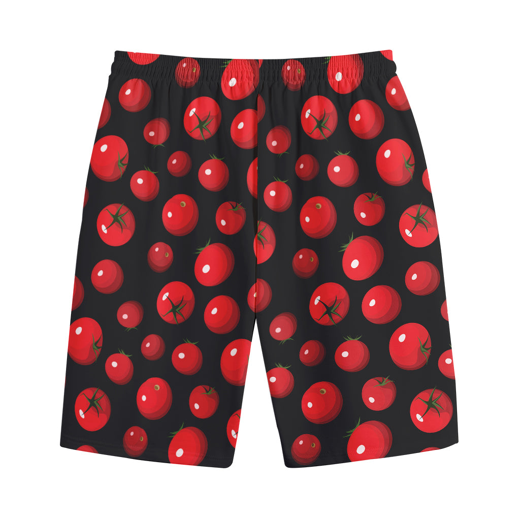 Red Tomato Pattern Print Cotton Shorts