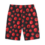 Red Tomato Pattern Print Cotton Shorts