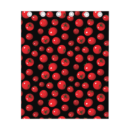 Red Tomato Pattern Print Curtain