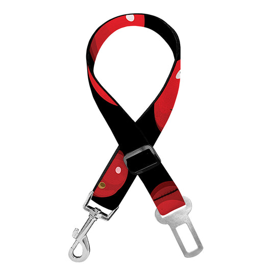 Red Tomato Pattern Print Dog Seat Belt