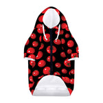 Red Tomato Pattern Print Dog Zip Up Hoodie