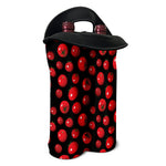 Red Tomato Pattern Print Double Neoprene Wine Tote
