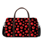 Red Tomato Pattern Print Duffle Bag