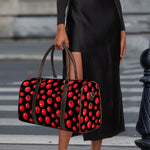 Red Tomato Pattern Print Duffle Bag