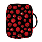 Red Tomato Pattern Print Front Pocket Bible Bag