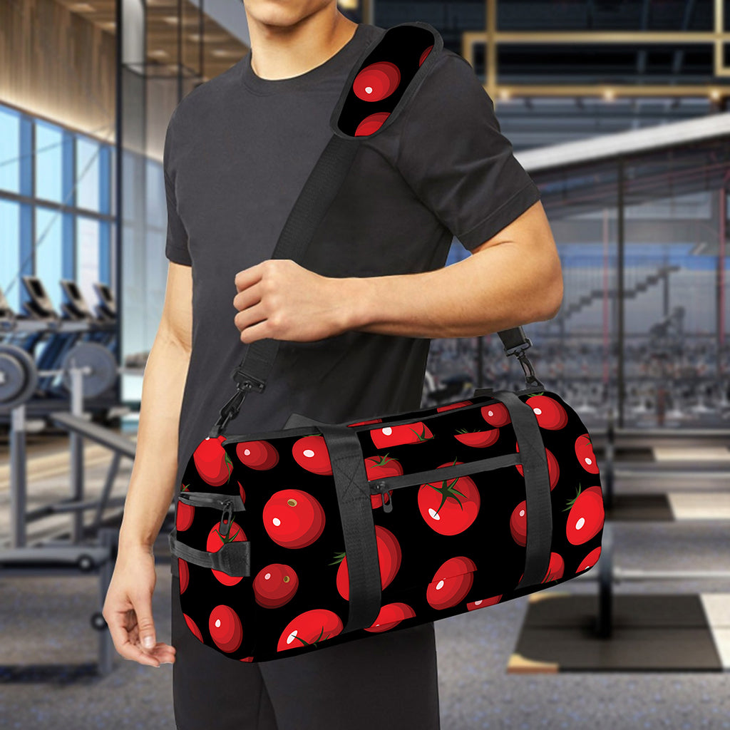Red Tomato Pattern Print Gym Bag