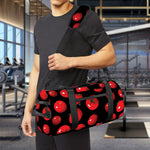 Red Tomato Pattern Print Gym Bag
