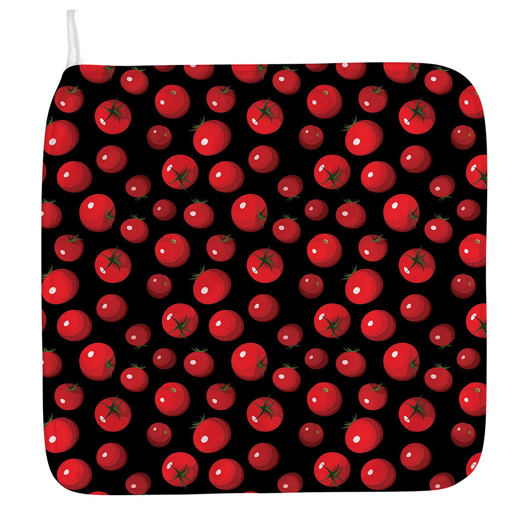 Red Tomato Pattern Print Hand Towel