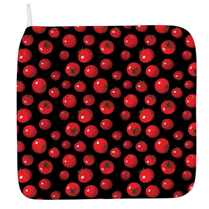 Red Tomato Pattern Print Hand Towel