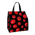 Red Tomato Pattern Print Insulated Lunch Tote