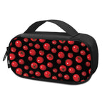 Red Tomato Pattern Print Insulin Cooler Travel Case