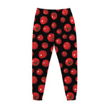Red Tomato Pattern Print Jogger Pants