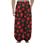 Red Tomato Pattern Print Lantern Pants