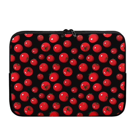 Red Tomato Pattern Print Laptop Sleeve