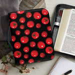 Red Tomato Pattern Print Leather Bible Cover