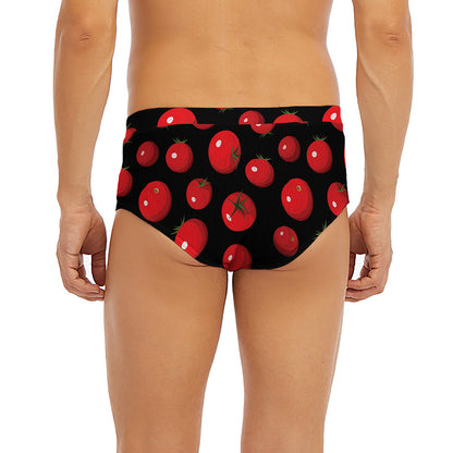 Red Tomato Pattern Print Men's Briefs