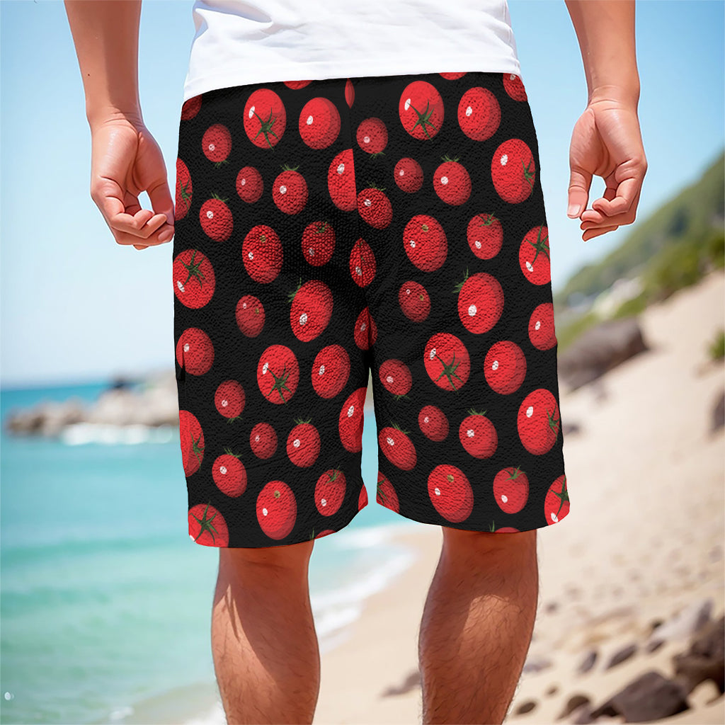 Red Tomato Pattern Print Men's Cargo Shorts