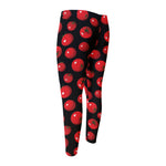 Red Tomato Pattern Print Men's Compression Pants