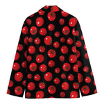 Red Tomato Pattern Print Men's Cotton Blazer