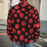 Red Tomato Pattern Print Men's Shirt Jacket