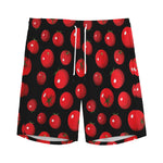 Red Tomato Pattern Print Men's Sports Shorts