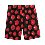 Red Tomato Pattern Print Men's Sports Shorts