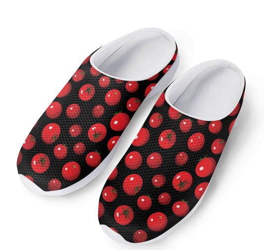 Red Tomato Pattern Print Mesh Casual Shoes