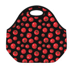 Red Tomato Pattern Print Neoprene Lunch Bag